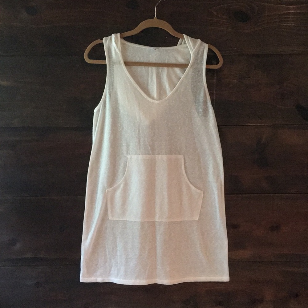 Hooded bathing suit cover up